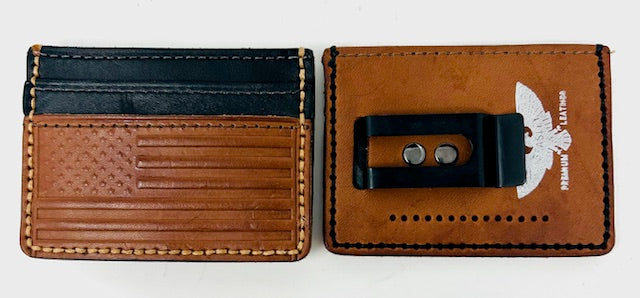 Horizontal Card Holder With Money Clip
