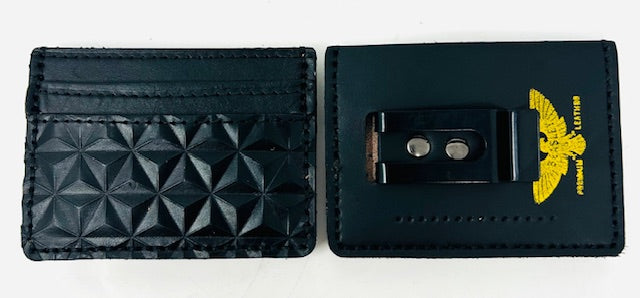 Horizontal Card Holder With Money Clip