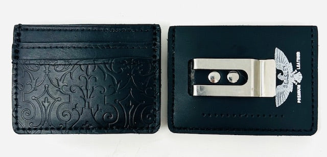Horizontal Card Holder With Money Clip