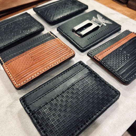 Horizontal Card Holder With Money Clip